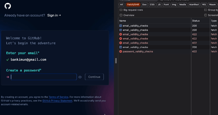 github using password breach detection